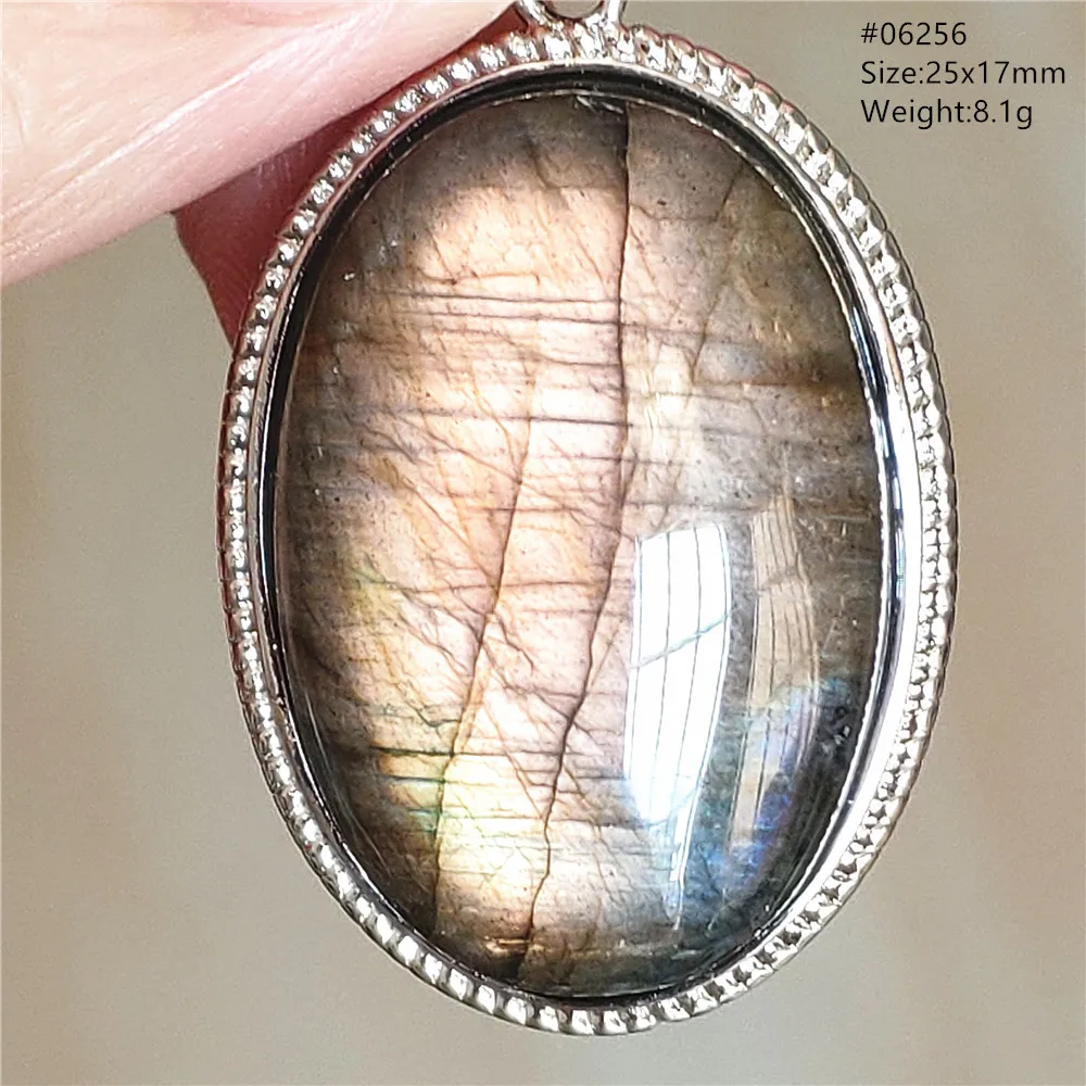 Natural Blue Light Labradorite Pendant Jewelry Water Drop Crystal Flash Labradorite Bead Necklace Women Men AAAAAA