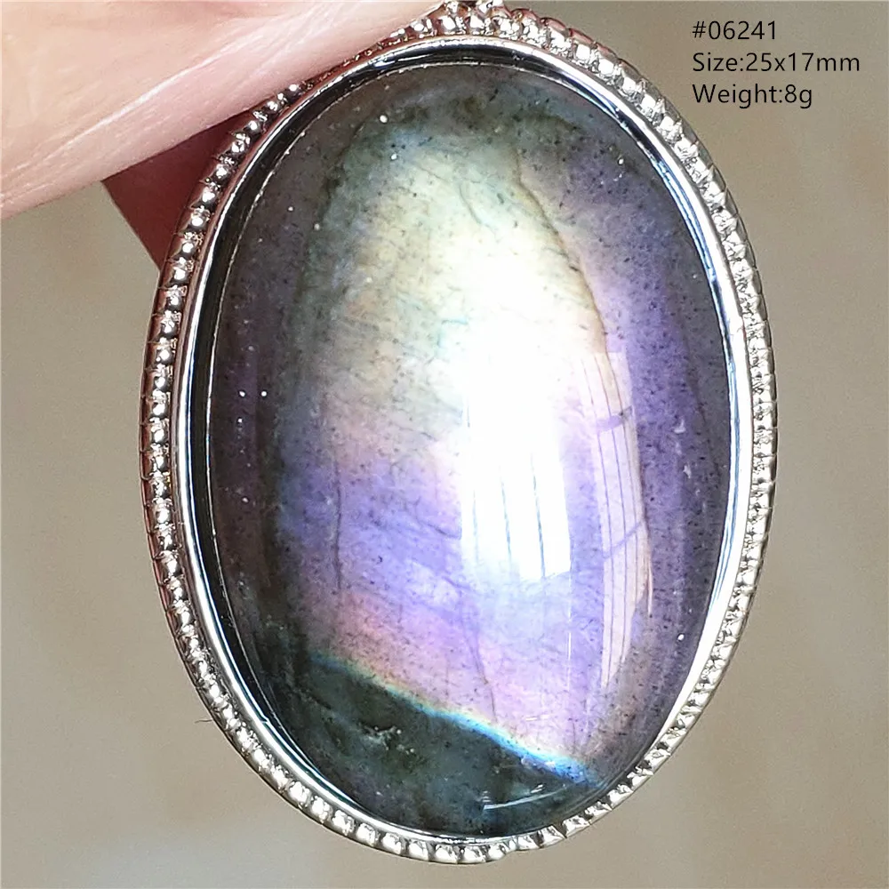 Natural Blue Light Labradorite Pendant Jewelry Water Drop Crystal Flash Labradorite Bead Necklace Women Men AAAAAA