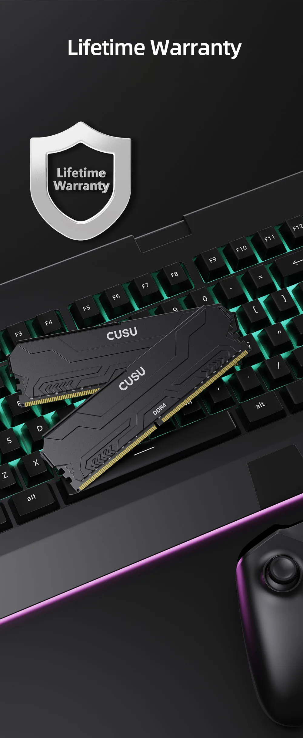 CUSU RAM DDR4 8GB 16GB Memory 3200MHz 3600MHz DDR5 5600MHz 6400MHz Desktop Ram 288pin Udimm for Intel AMD Motherboard