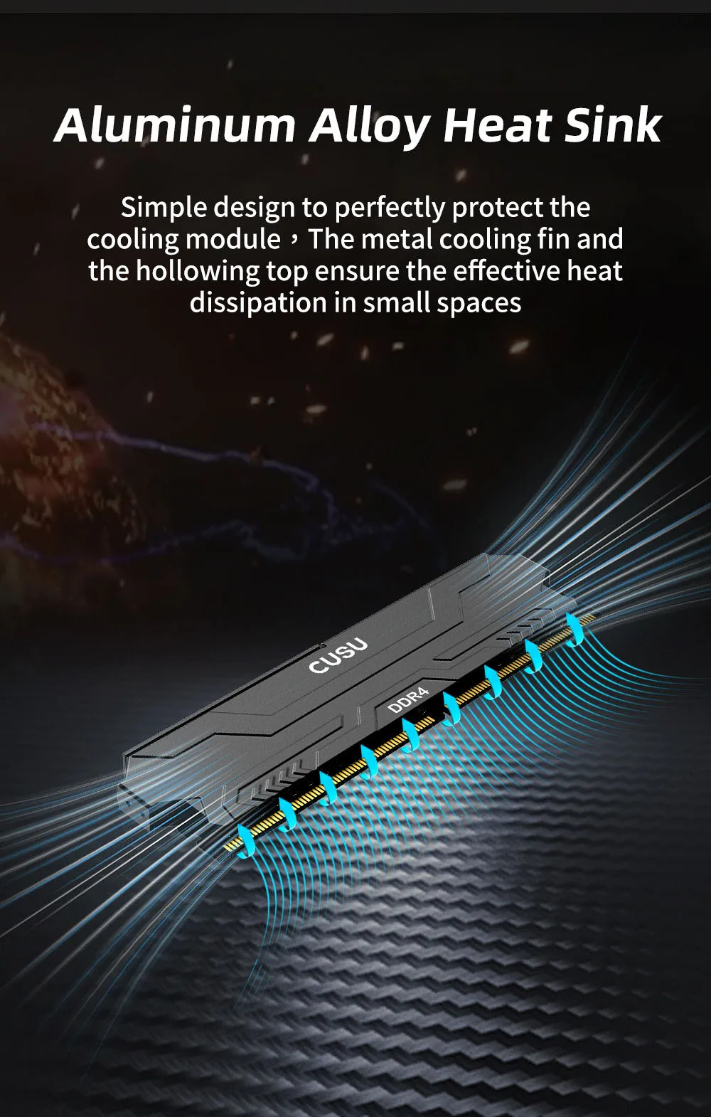 CUSU RAM DDR4 8GB 16GB Memory 3200MHz 3600MHz DDR5 5600MHz 6400MHz Desktop Ram 288pin Udimm for Intel AMD Motherboard