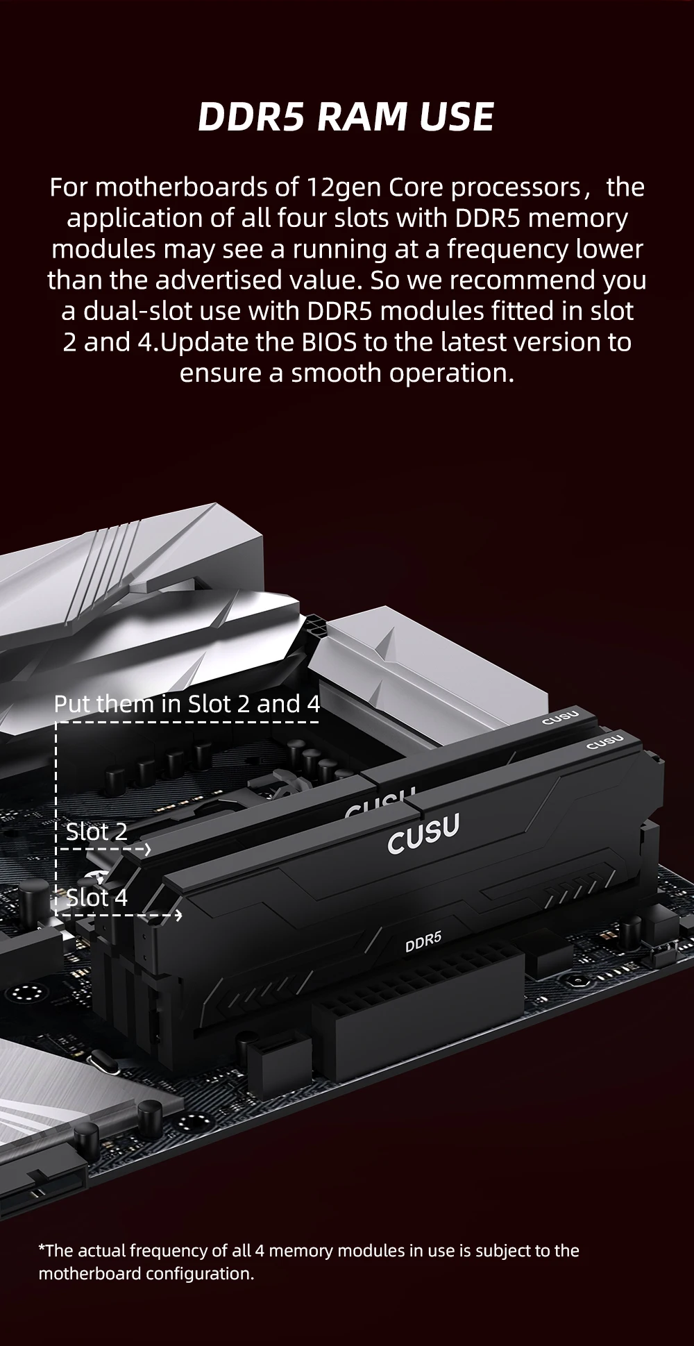 CUSU RAM DDR4 8GB 16GB Memory 3200MHz 3600MHz DDR5 5600MHz 6400MHz Desktop Ram 288pin Udimm for Intel AMD Motherboard