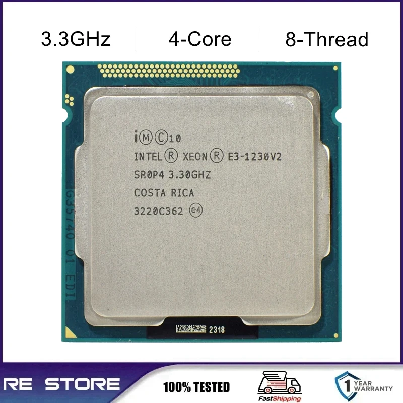 Intel Xeon E3 1230 V2 1230V2 3.3GHz 4-Core LGA 1155 cpu processor