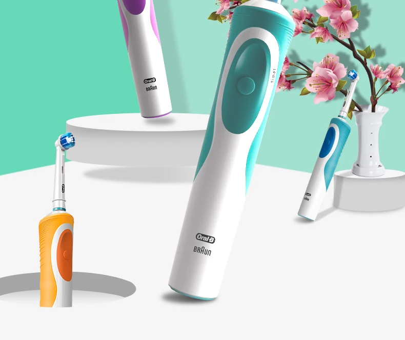 Oral B Electric Toothbrush Rotation Cleaning Oral 3D White Tooth Adult Vitality Tooth Brush Inductive Charging + Gift Brush Head