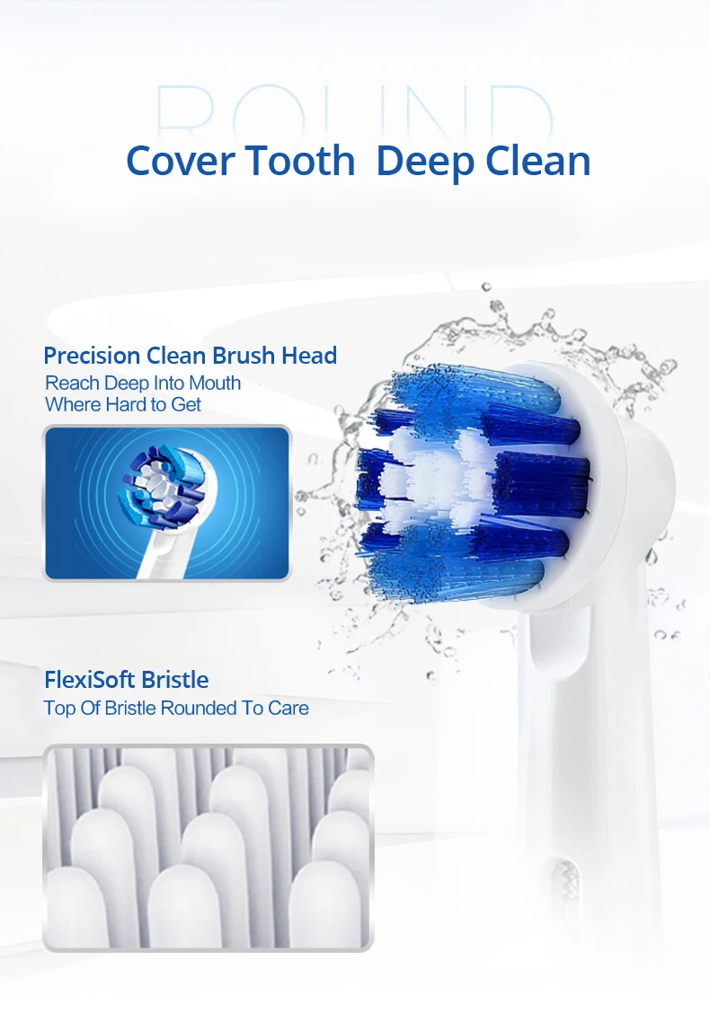 Oral B Electric Toothbrush Rotation Cleaning Oral 3D White Tooth Adult Vitality Tooth Brush Inductive Charging + Gift Brush Head