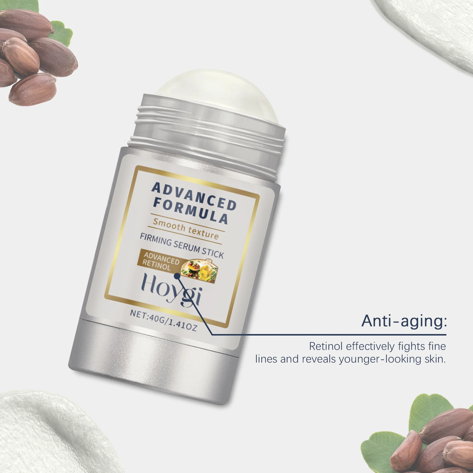 HOYGI Retinol Firming Stick Anti Wrinkle Lifting Firming Cream Hyaluronic Acid Hydrating Moisturize Smooth Fine Lines Face Cream