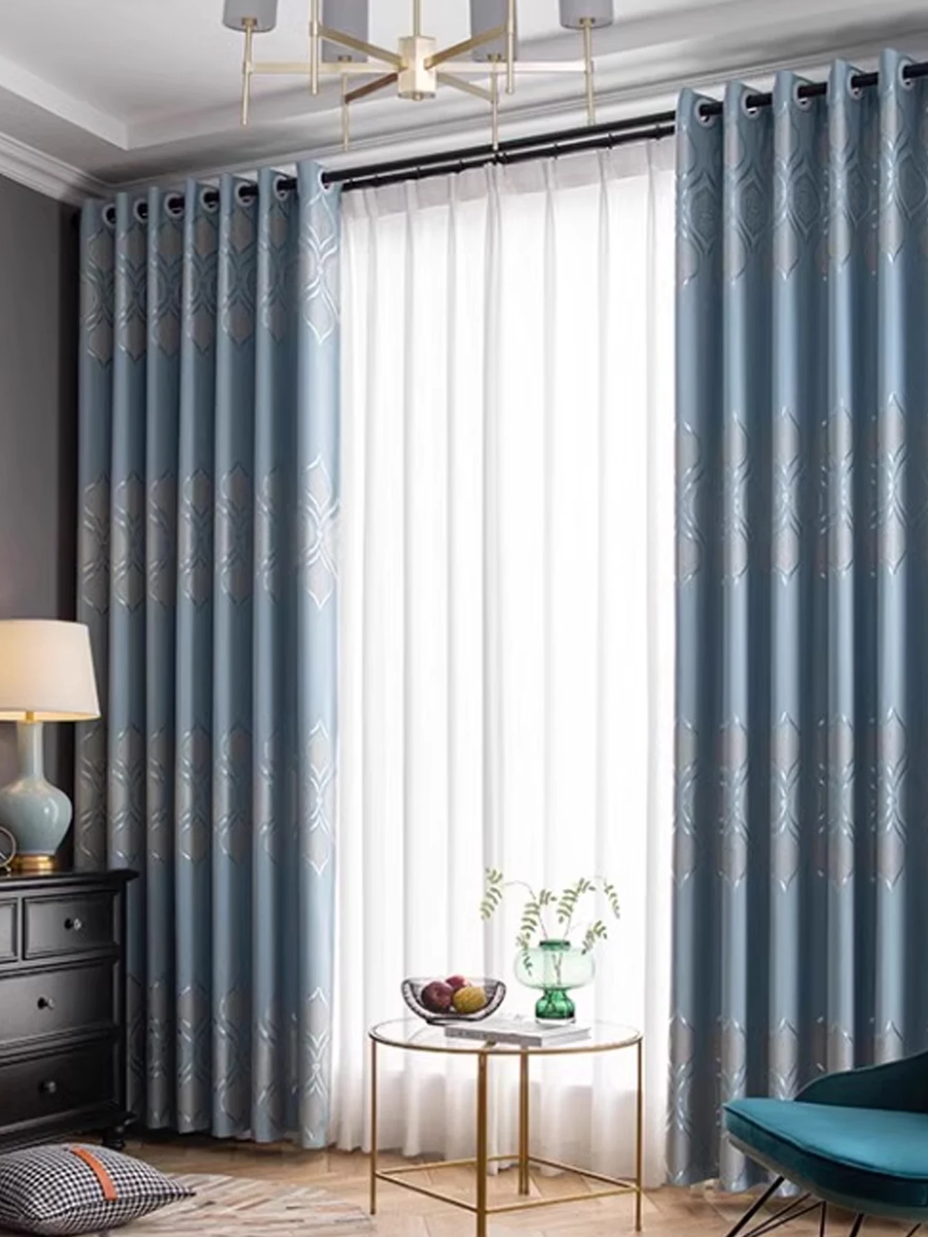 Curtain Bedroom Ins Style Light Luxury Blackout High-end Living Room Customized Sunshade Floating Window