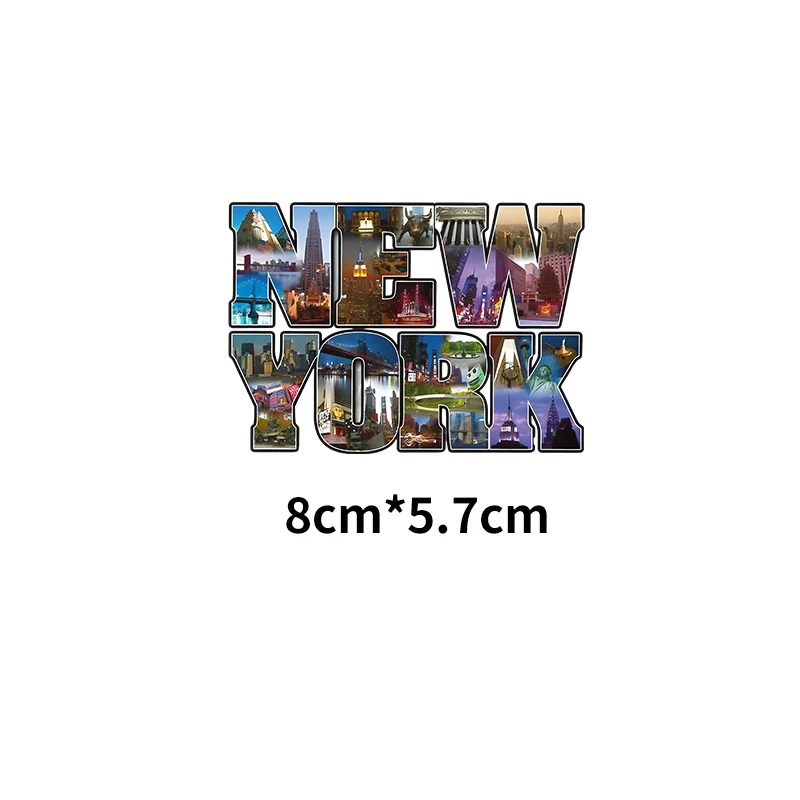 New York Letters DTF Heat Transfer vinyl clothing printed patch DIY men's and women's hoodie T-shirts decorated with stripes