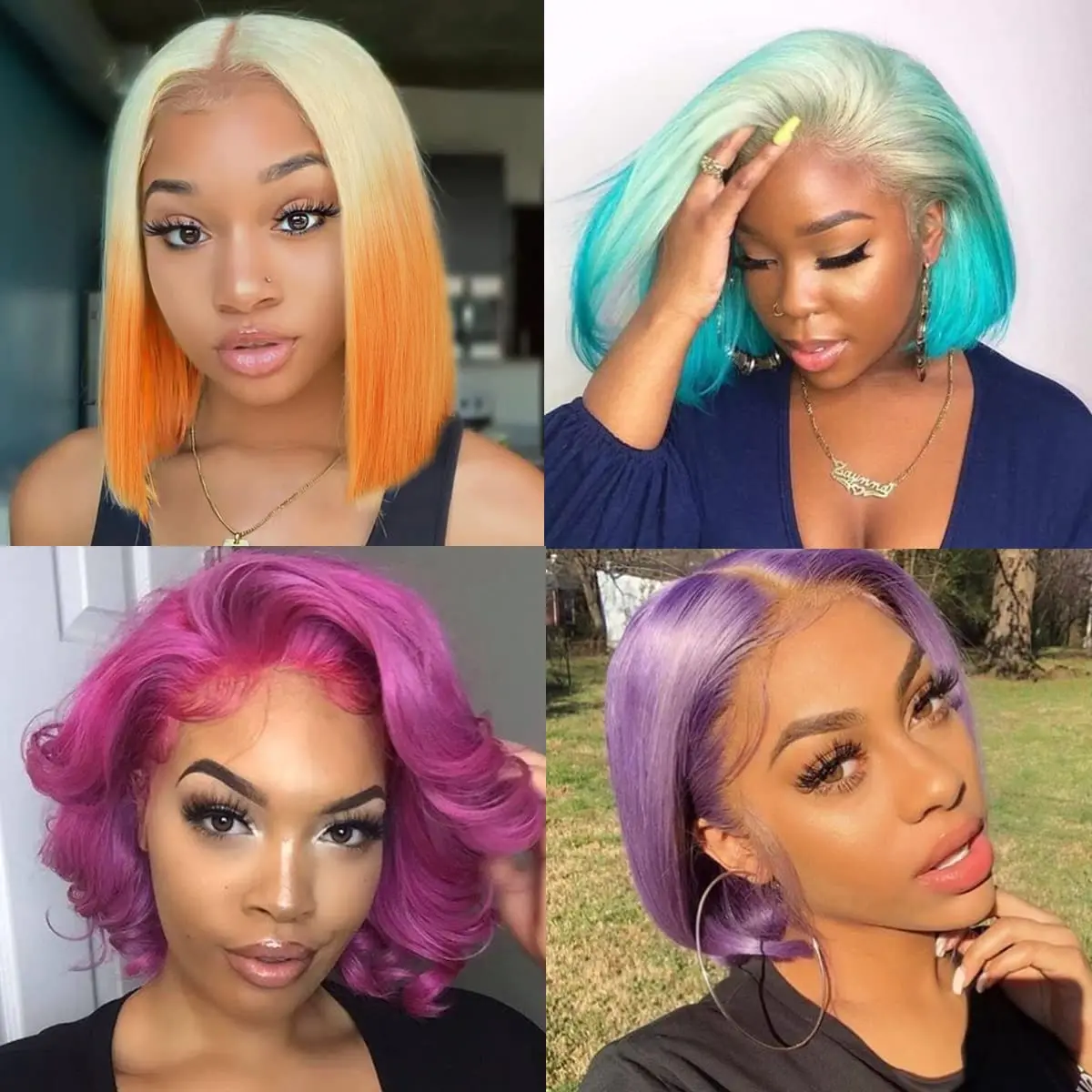 Short Straight Bob Wig Human Hair Wig 13x4 Hd Lace Front Wig 4x4 Closure Wig 230% Density Cheap Wig Natural Black 12 14 16 inch
