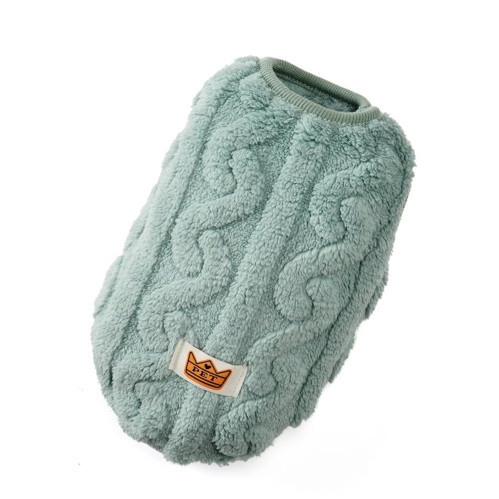Pet Dog Clothes Autumn Winter Warm Cozy Fleece Puppy Sweater for Small Medium Dogs Cats Pug French Bulldog Chihuahua Clothing
