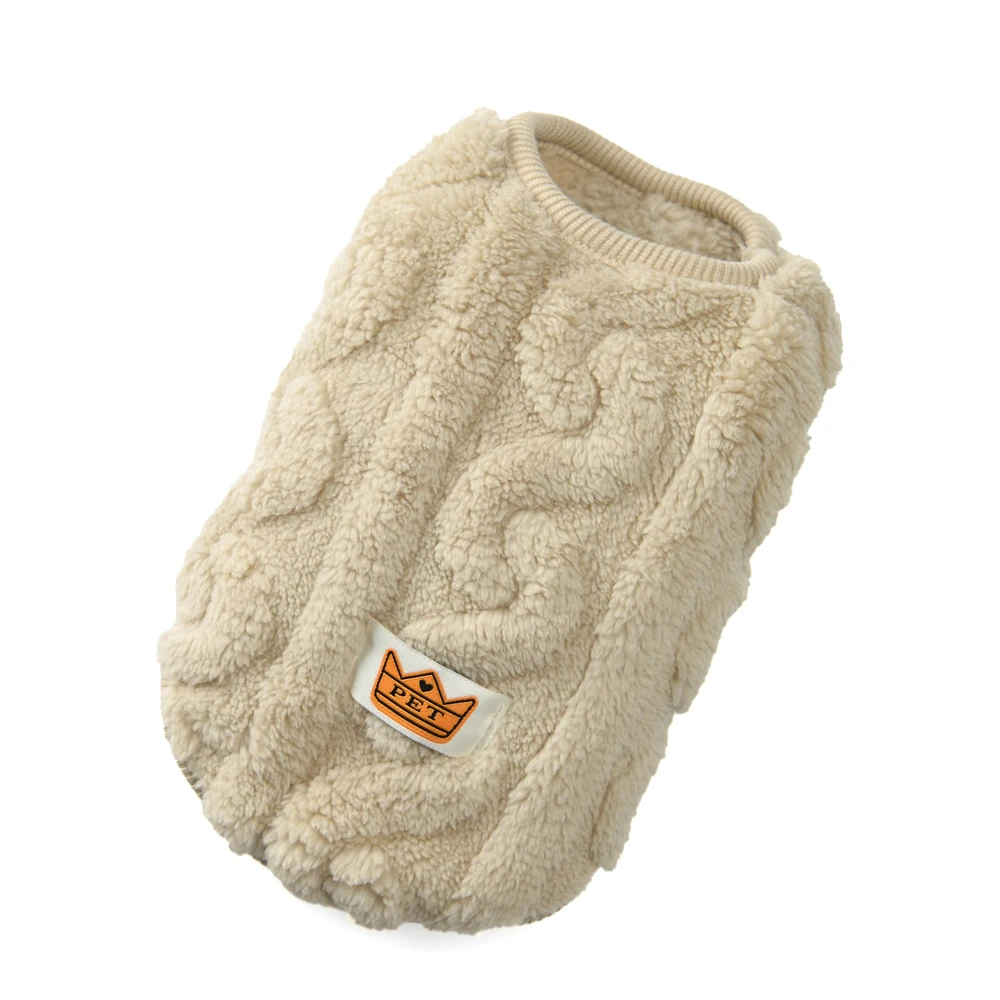 Pet Dog Clothes Autumn Winter Warm Cozy Fleece Puppy Sweater for Small Medium Dogs Cats Pug French Bulldog Chihuahua Clothing