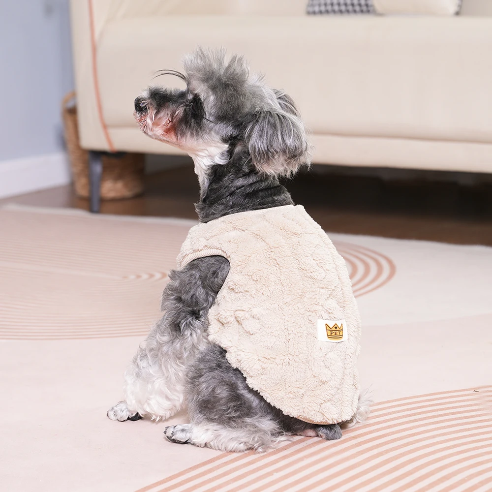 Pet Dog Clothes Autumn Winter Warm Cozy Fleece Puppy Sweater for Small Medium Dogs Cats Pug French Bulldog Chihuahua Clothing
