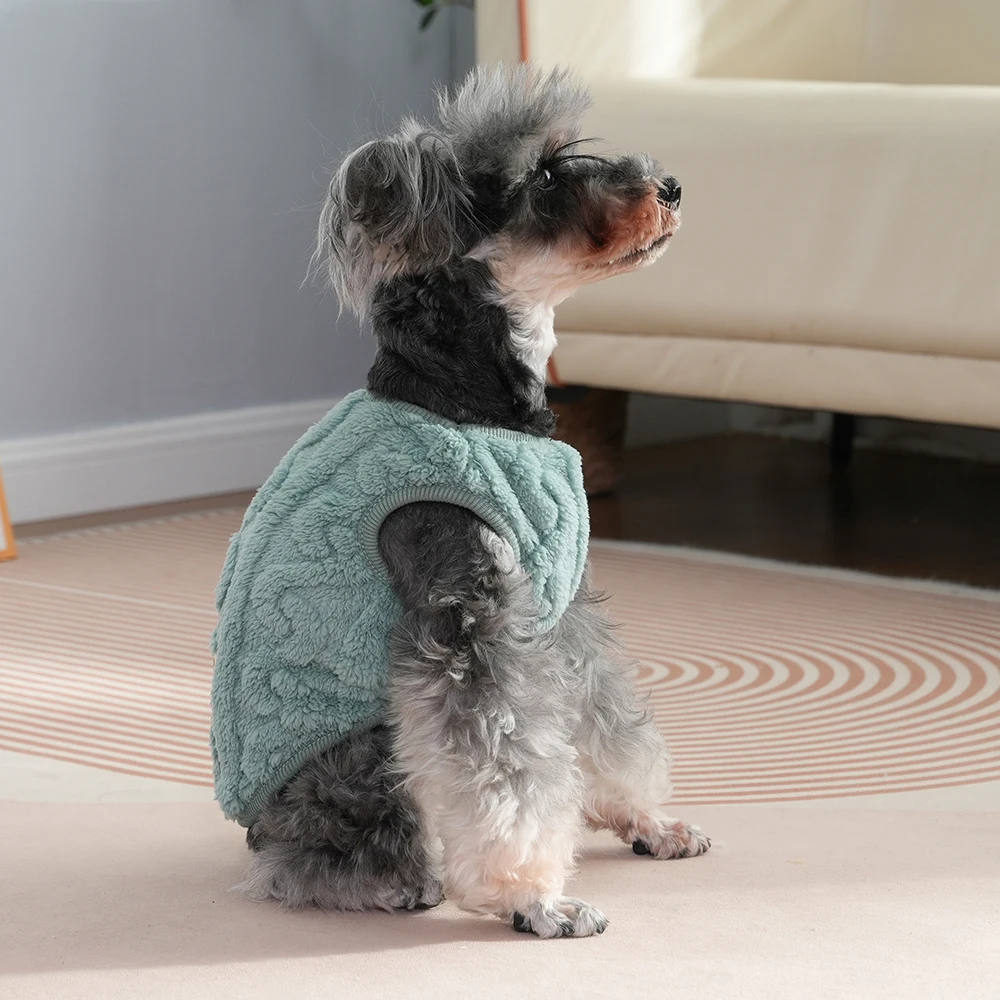 Pet Dog Clothes Autumn Winter Warm Cozy Fleece Puppy Sweater for Small Medium Dogs Cats Pug French Bulldog Chihuahua Clothing