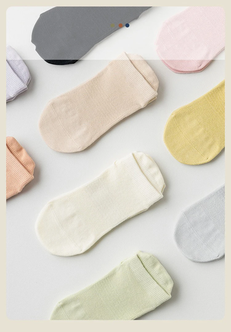 3 Pairs Yoga Socks for Women Breathable Mesh Socks Non Slip Pilates Socks Grip Cotton Low Cut Gym Fitness Sport Short Yoga Socks