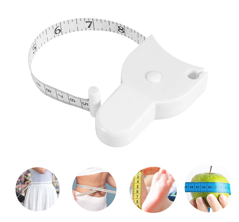 Portable Fitness Telescopic Health Tape Measure With Handle Torch Y-shaped Tape Measure Waist Circumference Tape Measure