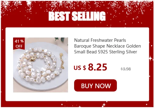 Dainashi Beautiful Real 925 Sterling Silver Pearl Necklace,Natural Freshwater Pearl,45cm Length,Fine Jewelry Women Necklace