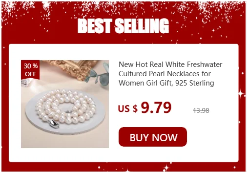 Dainashi Beautiful Real 925 Sterling Silver Pearl Necklace,Natural Freshwater Pearl,45cm Length,Fine Jewelry Women Necklace