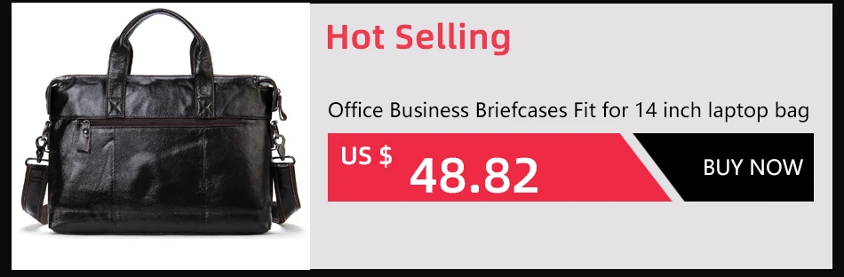 WESTAL Men's Briefcases Messenger Bag Men's Genuine Leather 14'' Laptop Bag Man Leather Office Business Bags for Document 8572