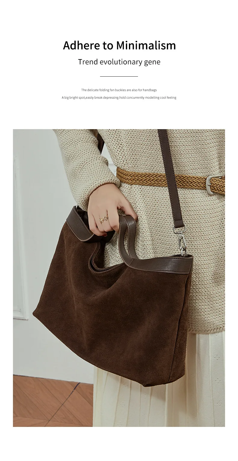 Genuine Leather Women Handbags Large Capacity Female Shoulder Crossbody Bag Fashion Cowhide Commuting Big Totes Bolsas