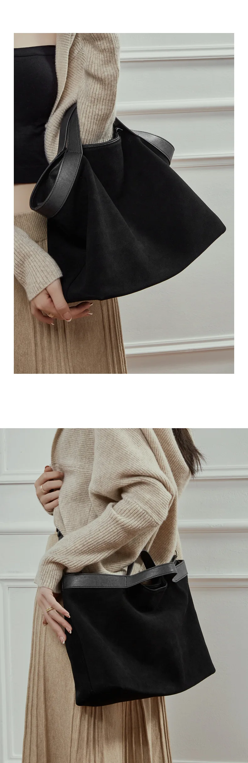 Genuine Leather Women Handbags Large Capacity Female Shoulder Crossbody Bag Fashion Cowhide Commuting Big Totes Bolsas