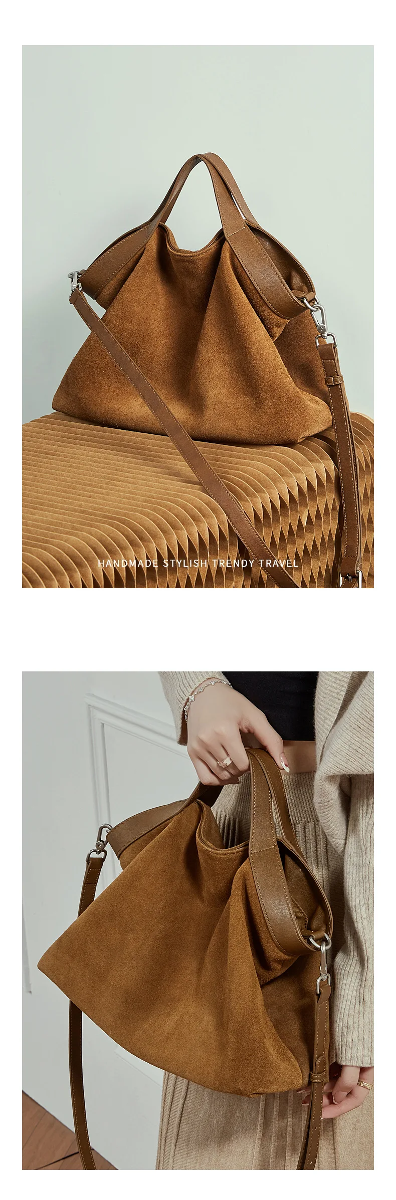 Genuine Leather Women Handbags Large Capacity Female Shoulder Crossbody Bag Fashion Cowhide Commuting Big Totes Bolsas