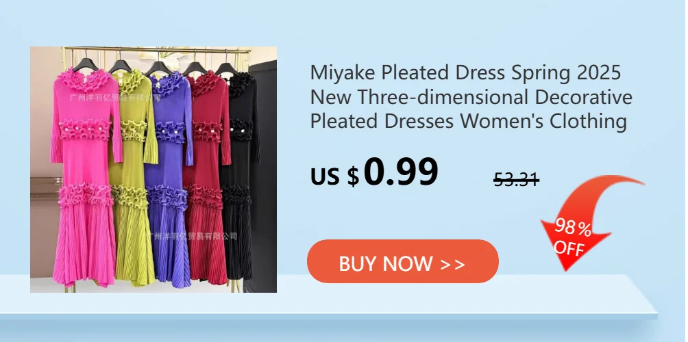 Miyake Pleated Dress Women Round Neck Sleeveless Solid Color Loos Style Patchwork New Tide 2025 Dresses
