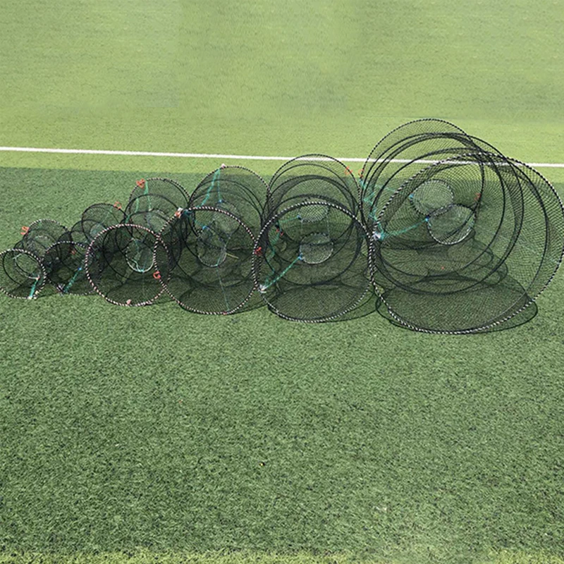 Lawaia Foldable Fishing Nets Crab Traps Lobster Bait Crawfish Cage Tackle Accessories for Catching Shrimp Crayfish Minnows