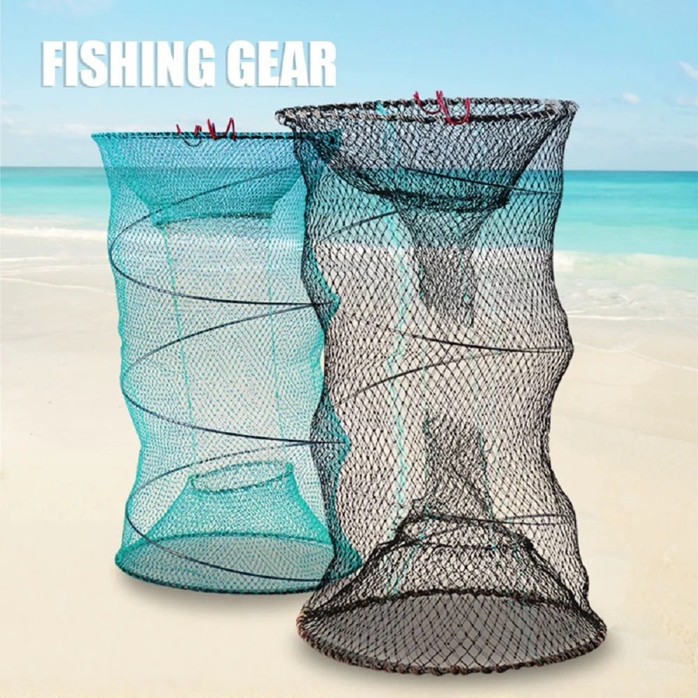 Telescopic Crab Crayfish Lobster Catcher Pot Trap Fishing Net Eel Prawn Shrimp Live Bait Eel Crab Lobster Minnows Crawfish Net