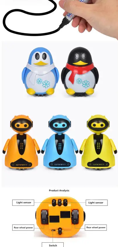 Childen Line Following Robot Educational Inductive Toys Car Truck Machine Follower DIY Diecast Vehicle Magic Pen Gifit