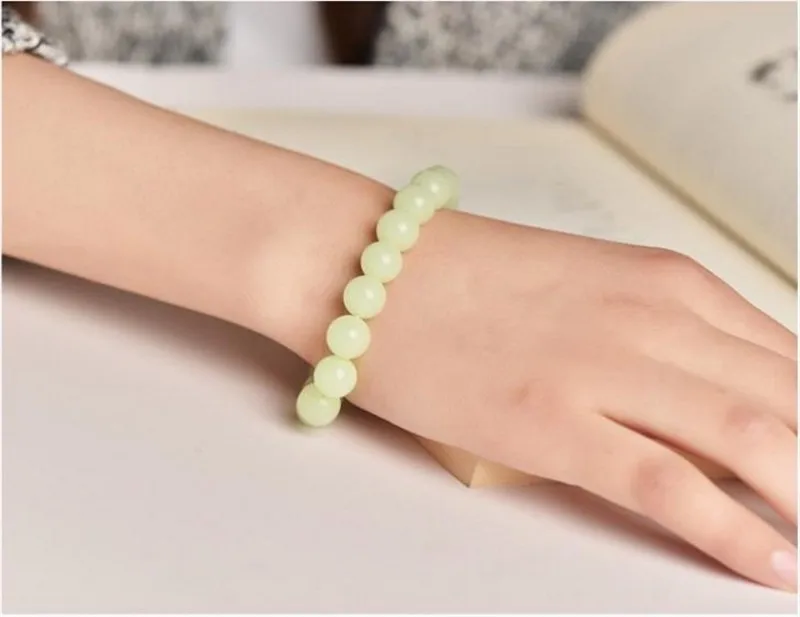 Natural Stone Punk Bracelet Yoga Healing Luminous Glow In The Dark Bracelet Charm Beads Bracelet for Men Women Jewelry Wholesale