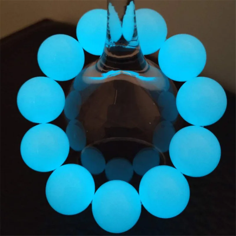 Natural Stone Punk Bracelet Yoga Healing Luminous Glow In The Dark Bracelet Charm Beads Bracelet for Men Women Jewelry Wholesale