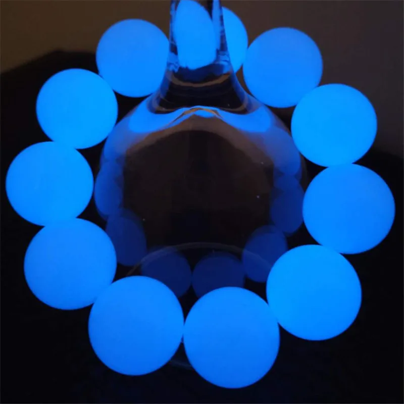 Natural Stone Punk Bracelet Yoga Healing Luminous Glow In The Dark Bracelet Charm Beads Bracelet for Men Women Jewelry Wholesale