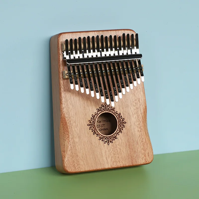 21 Key Mahogany Kalimba 17 Key Thumb Piano Portable Finger Piano for Beginner Mbira Gifts for Adults/Kids