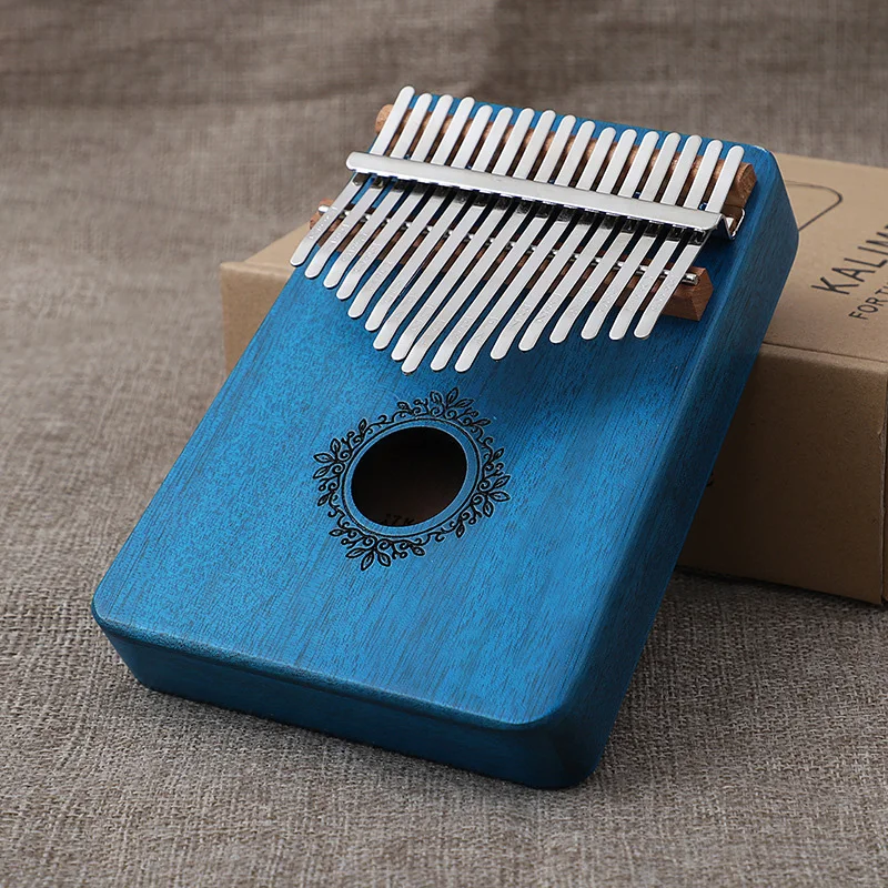 21 Key Mahogany Kalimba 17 Key Thumb Piano Portable Finger Piano for Beginner Mbira Gifts for Adults/Kids