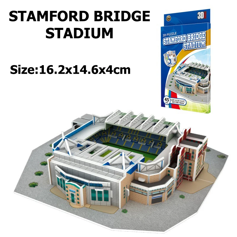 Miniature Football Field 3D DIY Puzzle World Famous Stadiums Models Football Game Peripheral Toys Fans Birthday Toys Gifts DDJ
