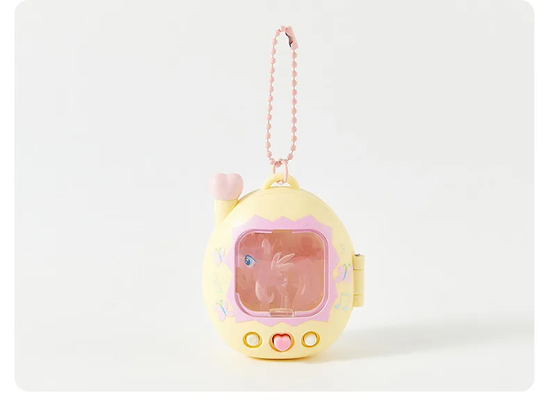 Original Glowing My Little Pony Electronic Pet Keychain Creative Lock Buckle Bag Pendant Fashion Cute Decor Accessory Gift