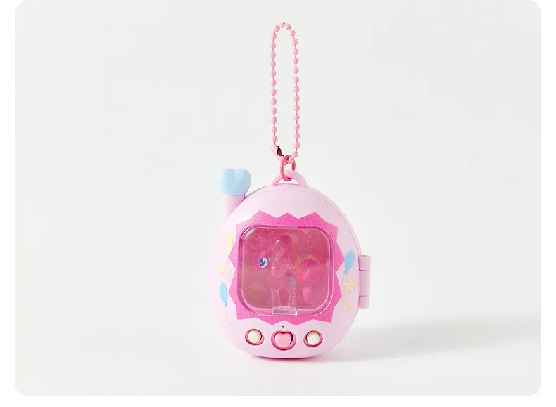 Original Glowing My Little Pony Electronic Pet Keychain Creative Lock Buckle Bag Pendant Fashion Cute Decor Accessory Gift