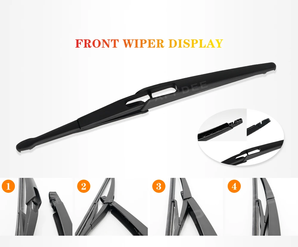APPDEE Wiper For Nissan X-Trail T33 2021-2025 2022 2023 2024 Wiper Front & Rear Wiper Blades Windscreen Brushes 26"+17"+12"