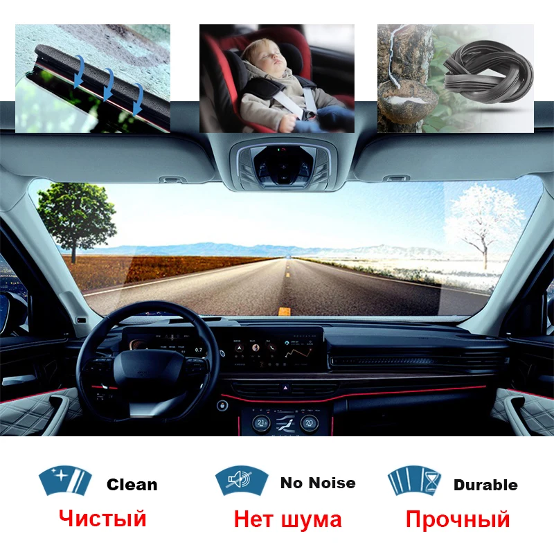 TONLINKER Car Wiper Blades For GWM Haval M6 2023 SUV 1.5MT 1.5CVT Car Accessories Front Windscreen Wiper Blade Brushes Cutter