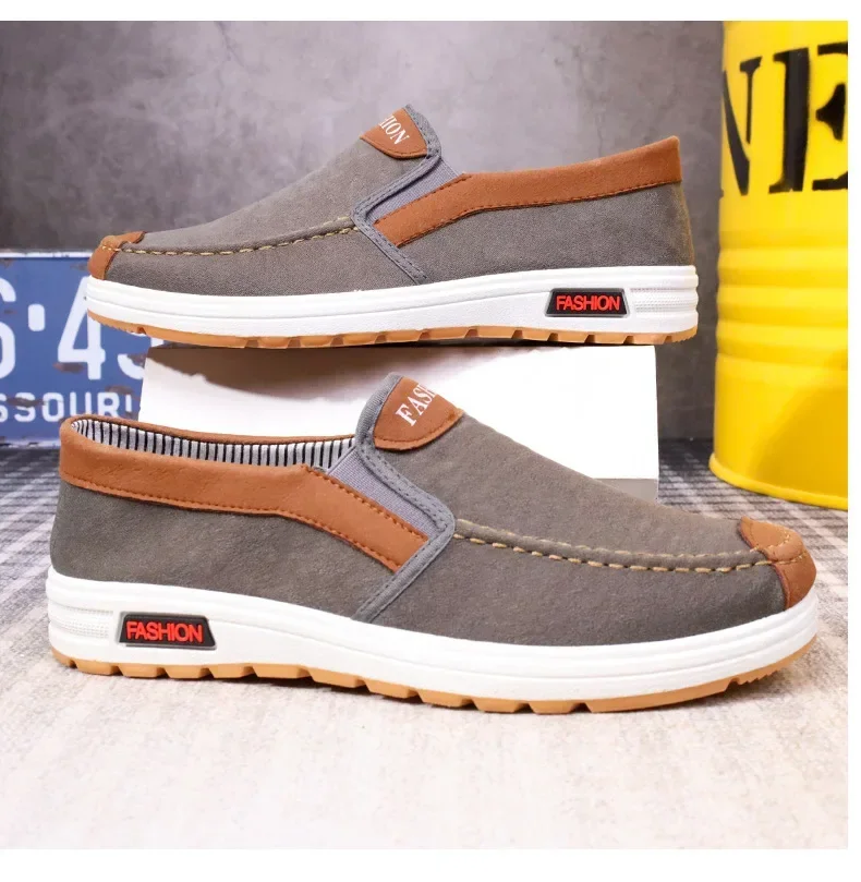 Shoes for Men Plus Size Male Loafers Casual Comfortable Sneakers Slip On leisure Shoes Lightweight Vintage Flats