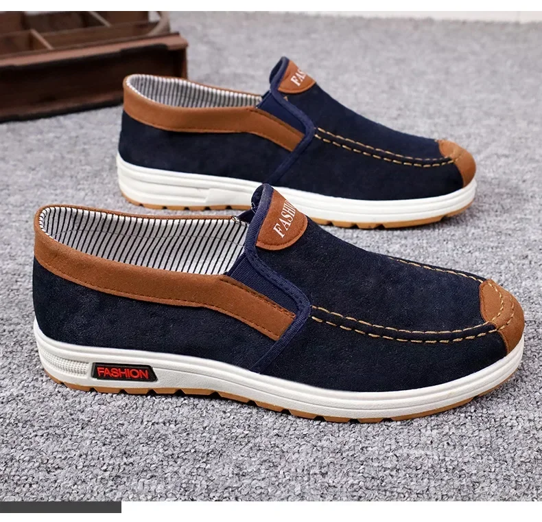 Shoes for Men Plus Size Male Loafers Casual Comfortable Sneakers Slip On leisure Shoes Lightweight Vintage Flats