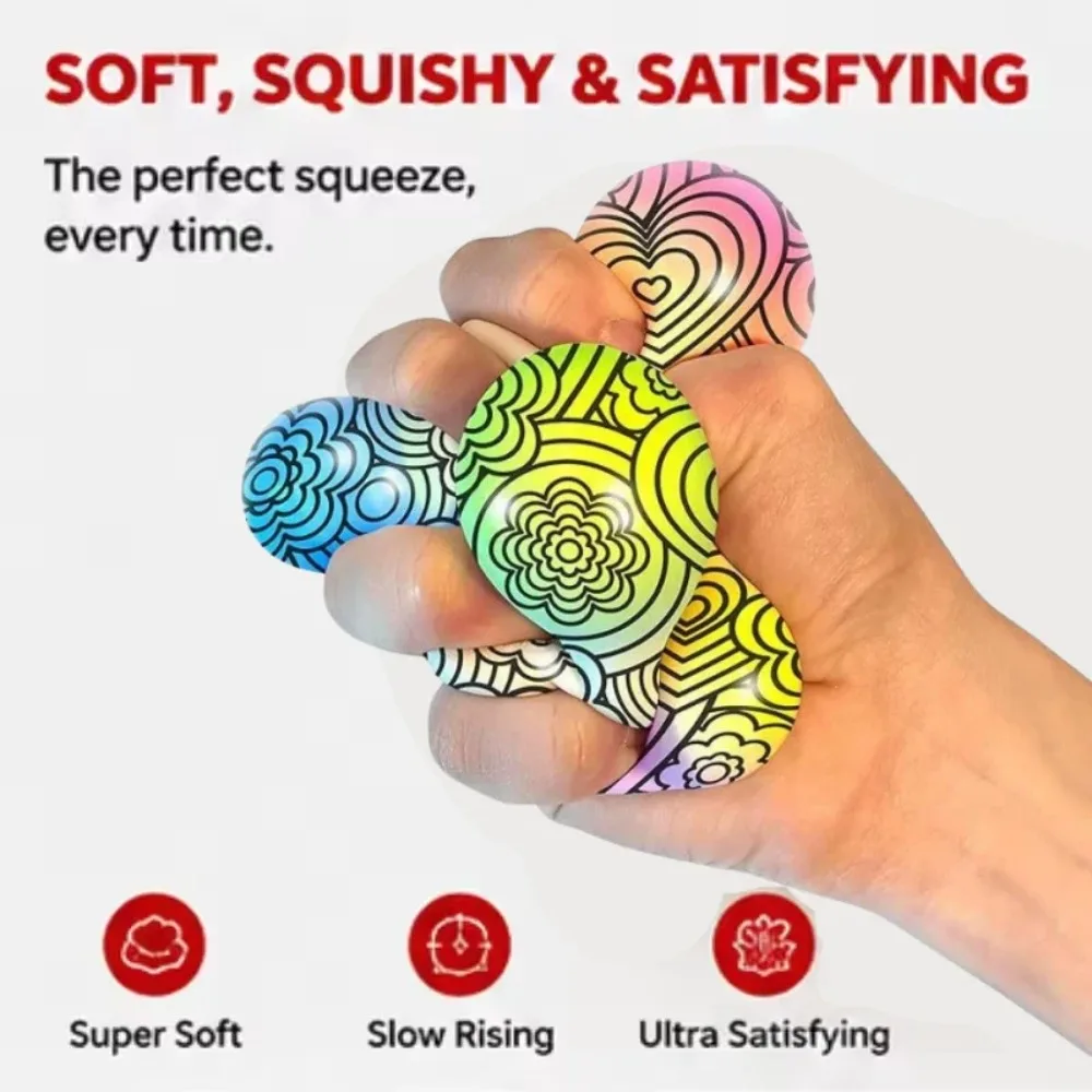 New NeeDoh Fuzz Ball Series Desktop decompress Ornament Stress Relief Toy Suitable for Under Pressure Fun Soft Stress Ball Gifts