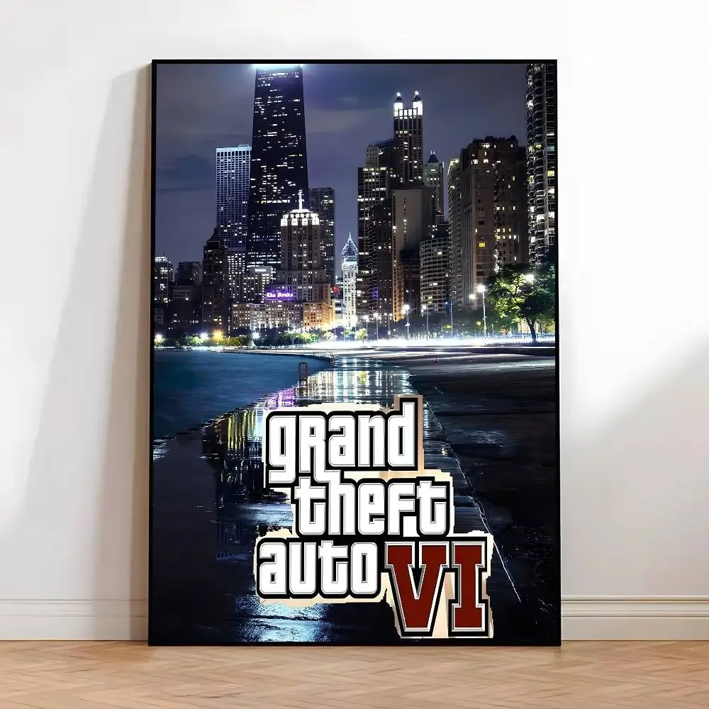 Game Anime G-G-GTAS Manga Posters HD Print Vintage Wall Art Decor for Home Study Room