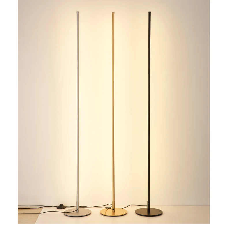 Modern Floor Lamp Minimalist Led Standing Lamp Nordic Gold Floor Lamps for Living Room Bedroom Lamp Study Street Lamp Lambader
