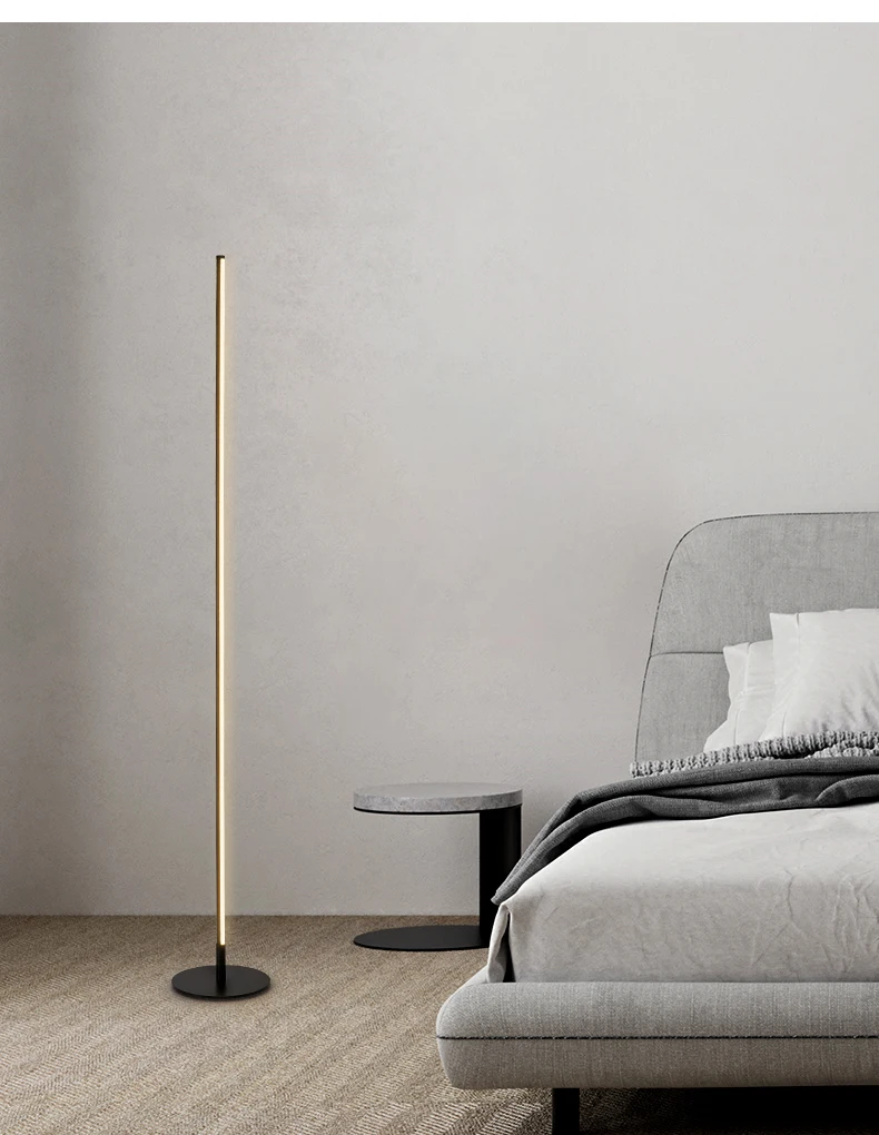 Modern Floor Lamp Minimalist Led Standing Lamp Nordic Gold Floor Lamps for Living Room Bedroom Lamp Study Street Lamp Lambader