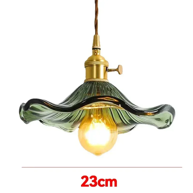 Nordic Minimalism LED Pendant Light Fixtures Bedroom for Living Room Bar Colorful Glass Copper Hanging Lamp Lights