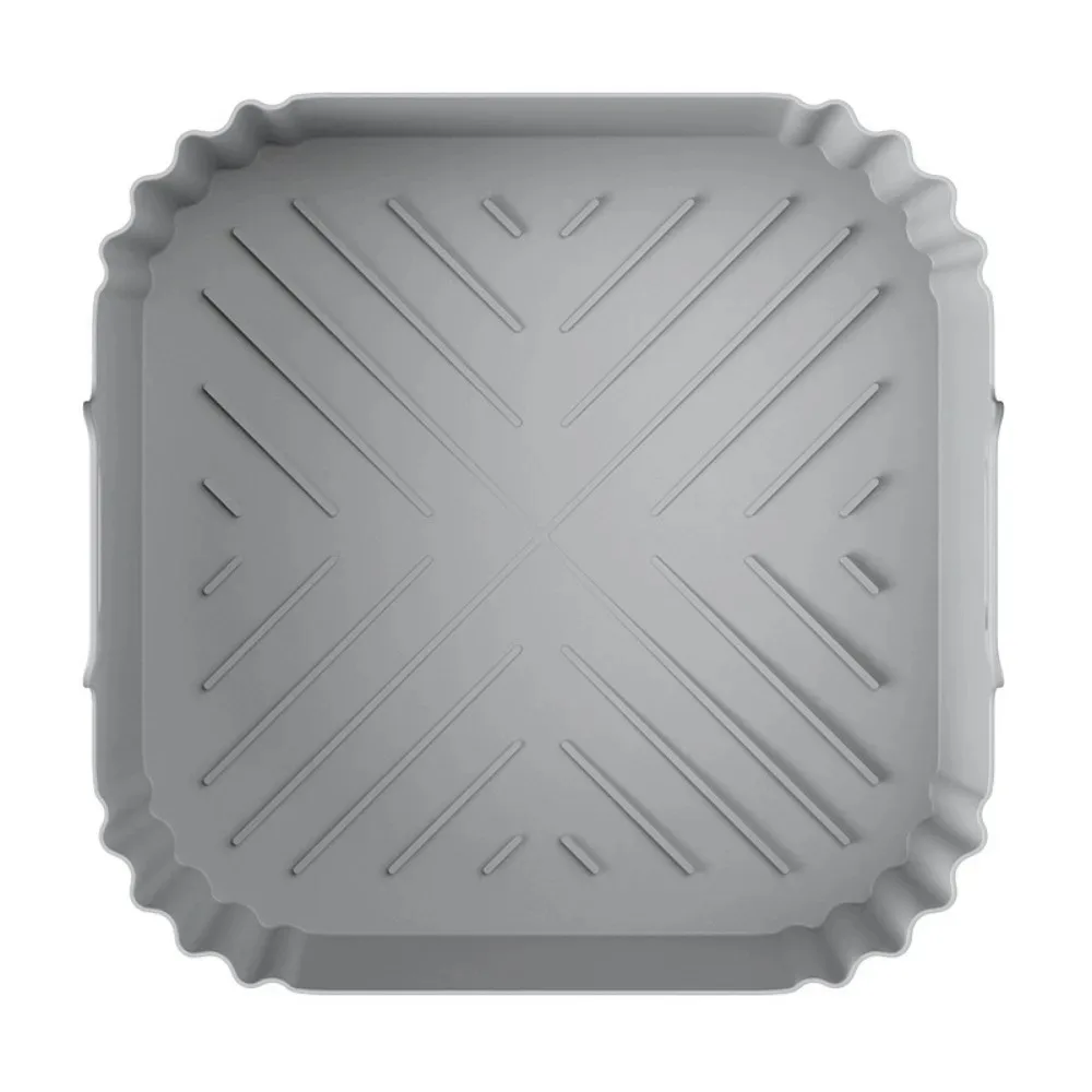 Silicone Air Fryer Liners 22.5cm Non-Stick Basket Reusable for Ninja AF181 AF180 AF141 AF140 Compatible with 5-8QT Air Fryers