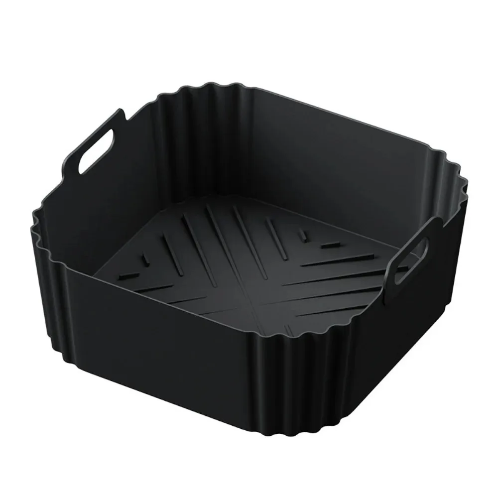 Silicone Air Fryer Liners 22.5cm Non-Stick Basket Reusable for Ninja AF181 AF180 AF141 AF140 Compatible with 5-8QT Air Fryers