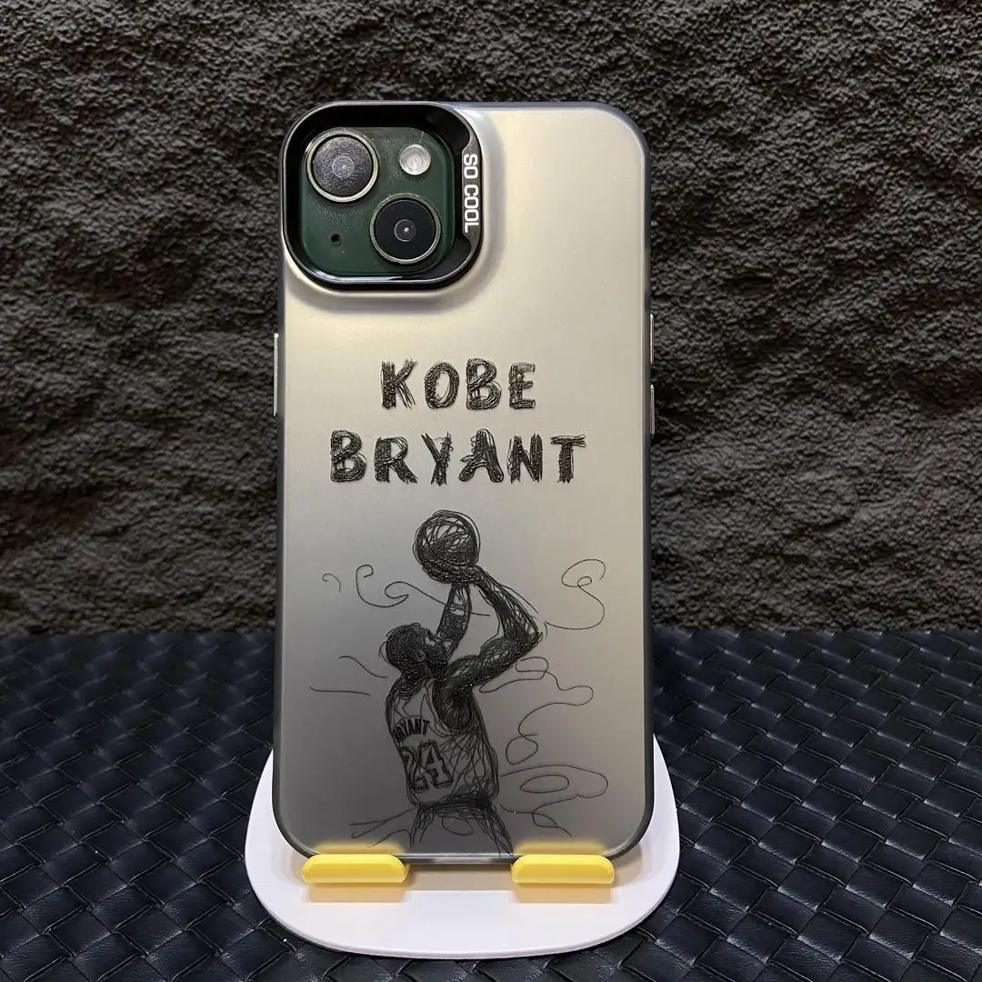 Cartoon Basketball star Sports Phone Case For iphone 15 Pro Max 14 13 12 11 Pro Max X XS Max XR 7 8 Plus SE2 hot Silver Cover