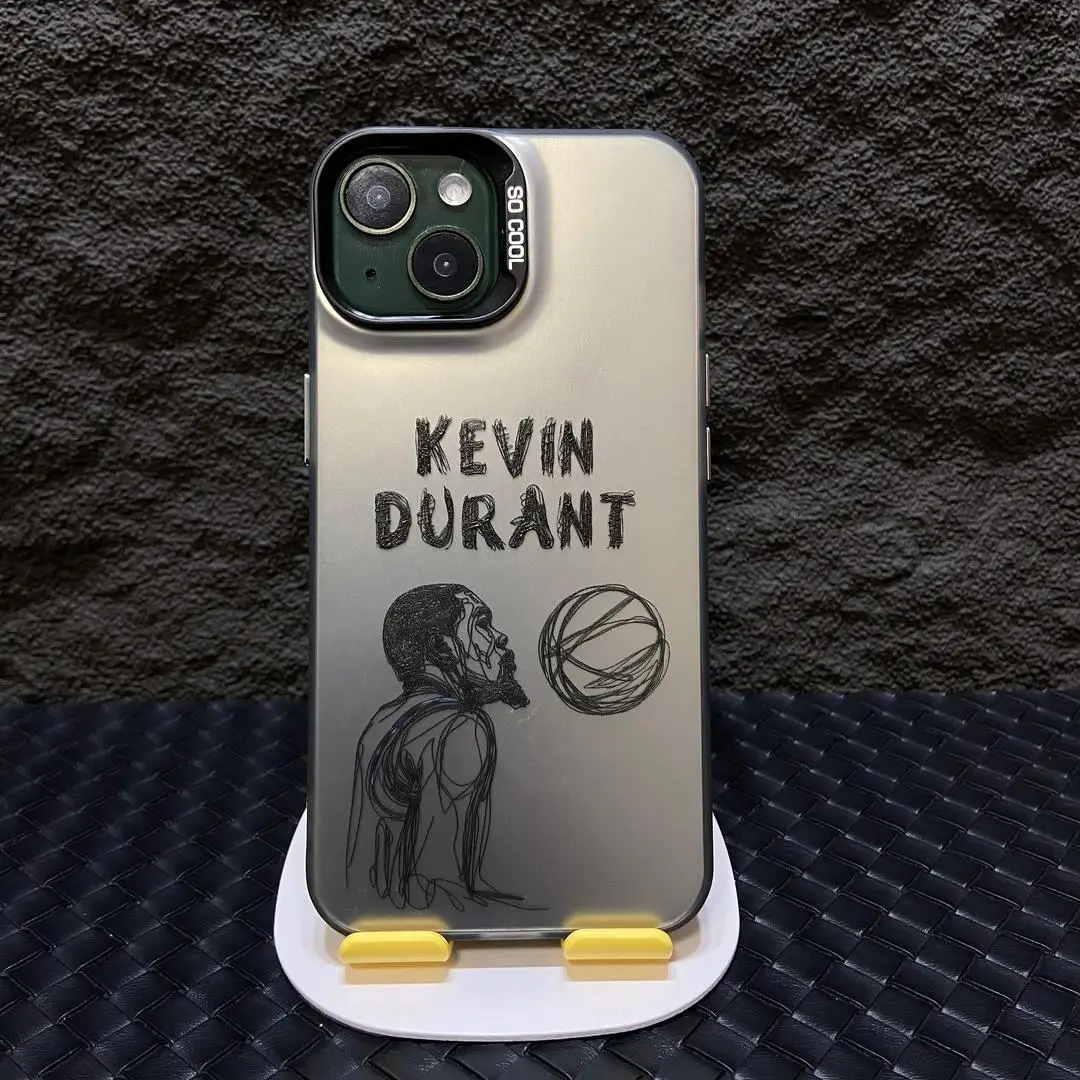 Cartoon Basketball star Sports Phone Case For iphone 15 Pro Max 14 13 12 11 Pro Max X XS Max XR 7 8 Plus SE2 hot Silver Cover