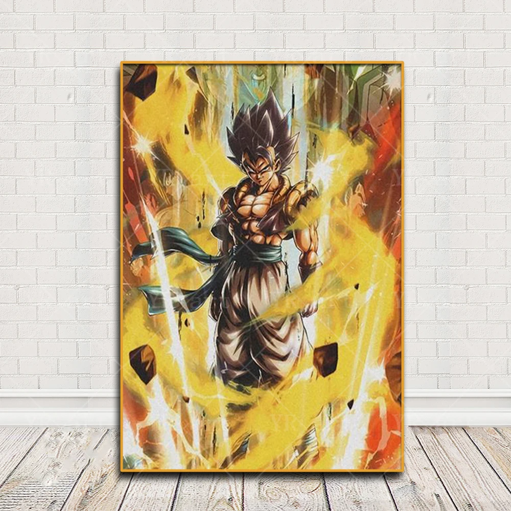 Japanese Surrounding Anime Dragon Ball Canvas Poster Print Super Saiyan Kakarot Vegeta Mural Art Decoration Picture Wall Prints